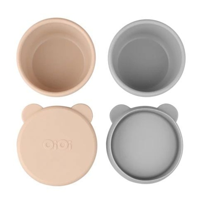 OiOi Kase Mini Bites Bubble Beige / Powder Grey