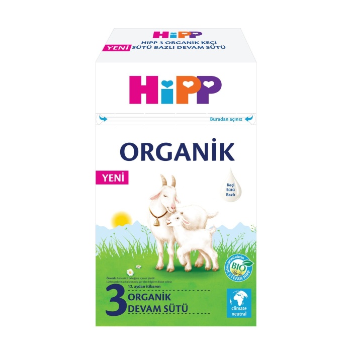 Hipp 3 Organik Keçisütü Bazlı Bebek Devam Sütü 400gr