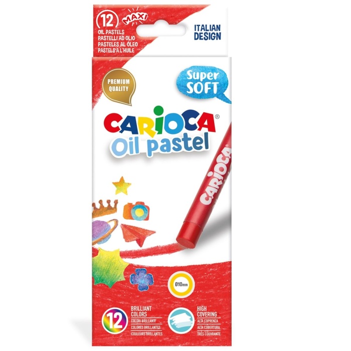 Carioca Yağlı Pastel Boya Kalemi 12li