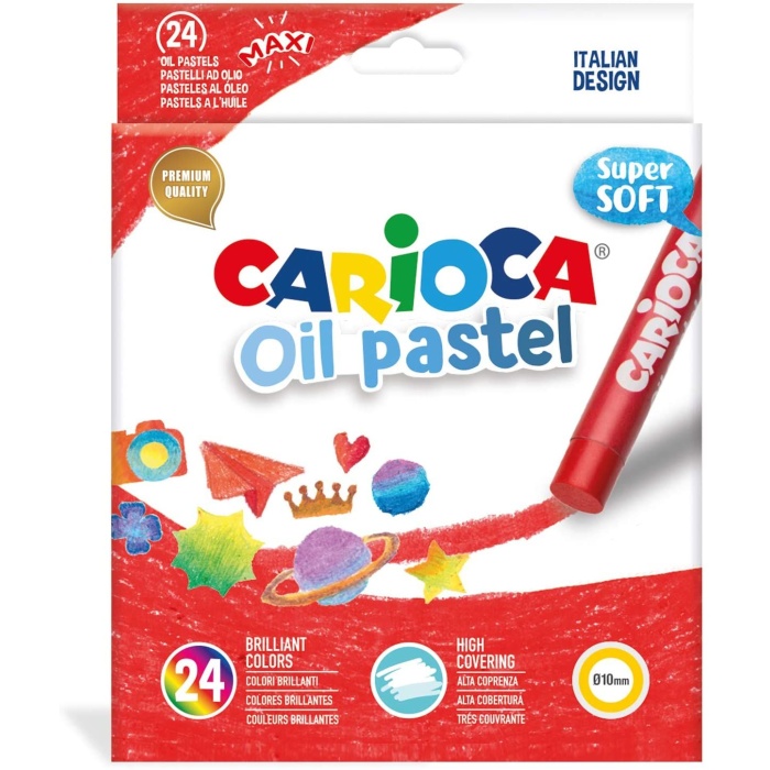 Carioca Yağlı Pastel Boya Kalemi 24lü