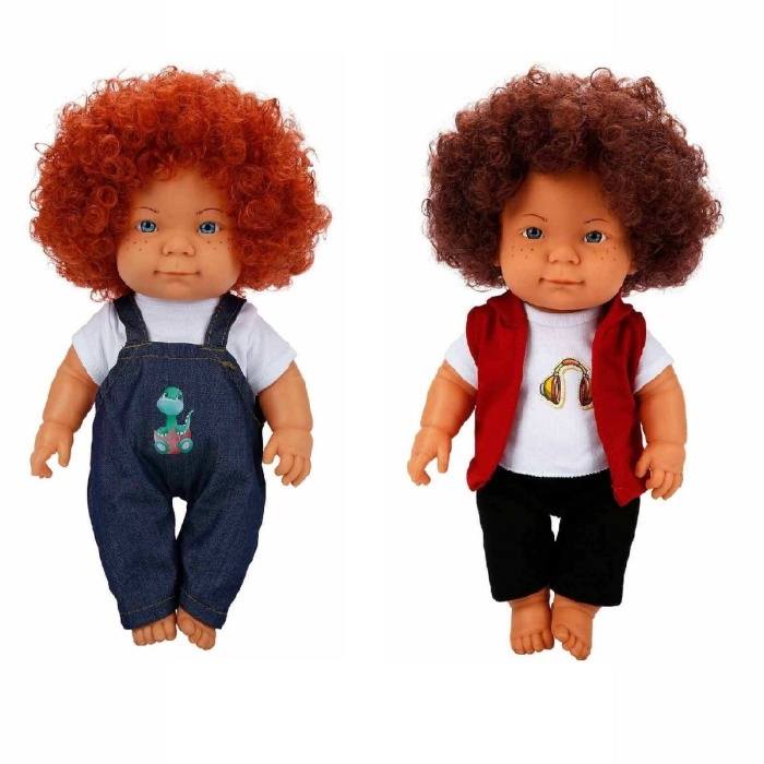 Sunman Kıvırcık Saçlı Curly Bebek 35 Cm