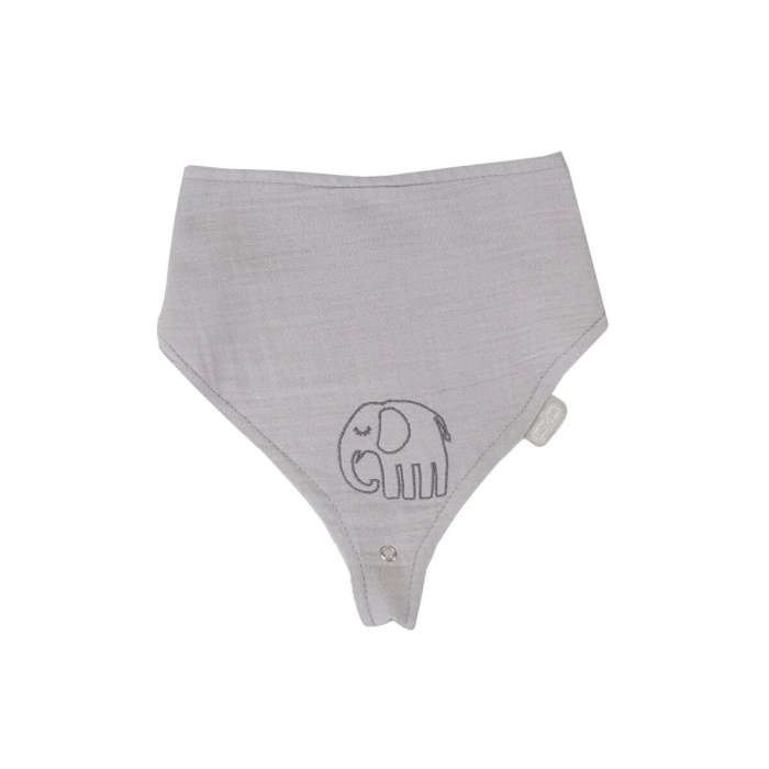 BabyJem Emzik Askılı Müslin Önlük 837 Gri