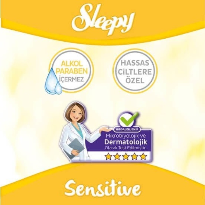 Sleepy Sensitive Islak Havlu Mendil 90 Yaprak