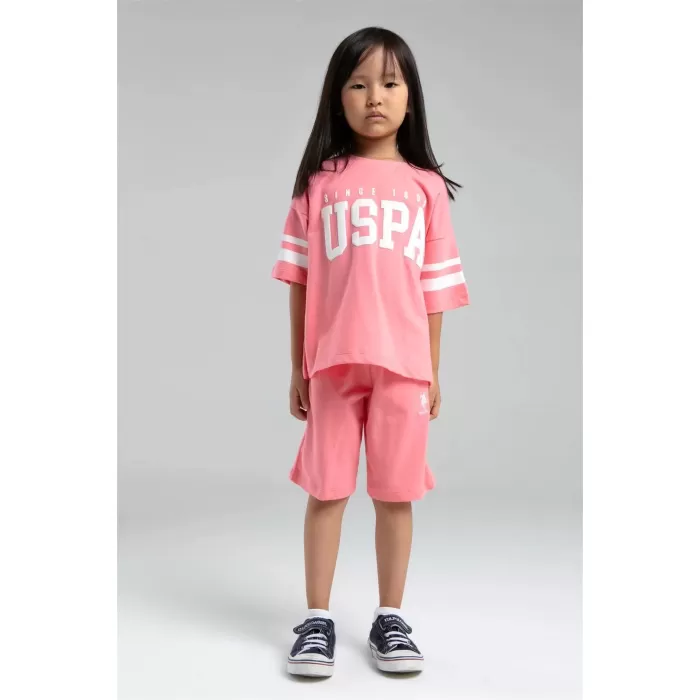 U.s Polo Bermuda Takım Us2091-4 Neon Pembe