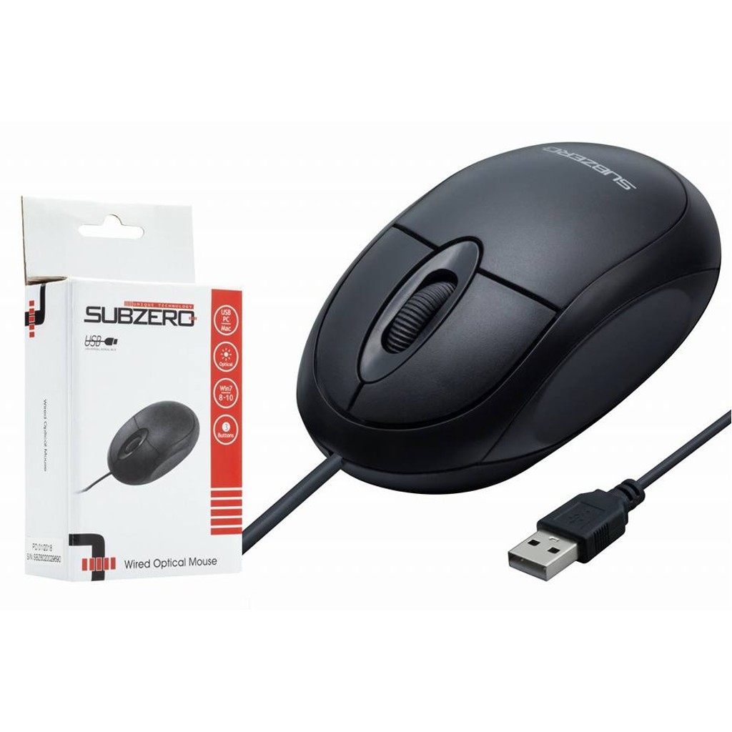 3 Tuşlu Usb Optical Kablolu Mouse Subzero Sbz601