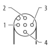 7000-12341-6141000 SENSÖR KABLOSU M12 4-PIN 90-DER 10-MT PVC FEMALE