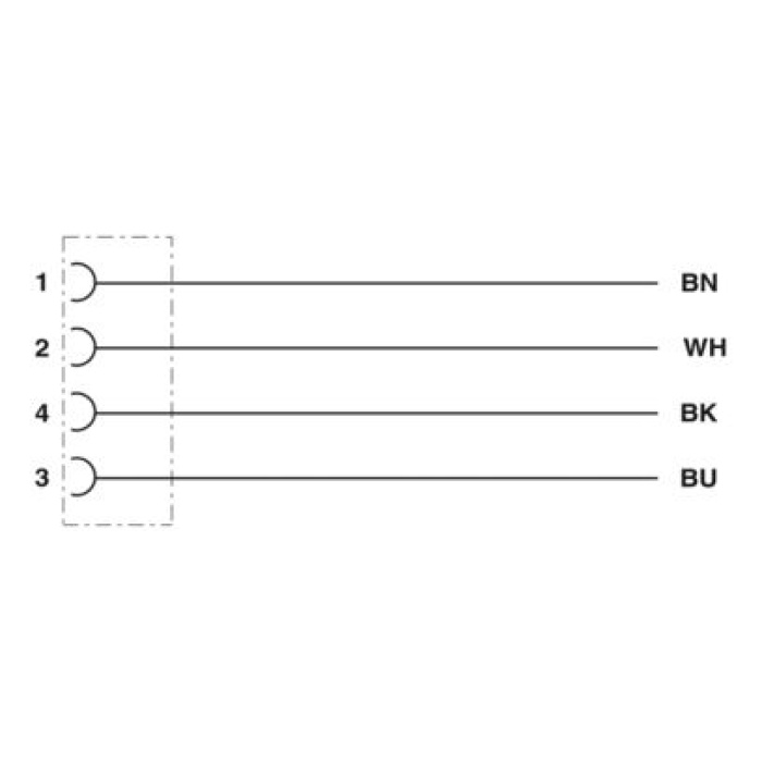 PHO-1446333 SENSÖR KABLOSU M12 4-PİN 0-DER 10-MT PVC FEMALE A-CODE