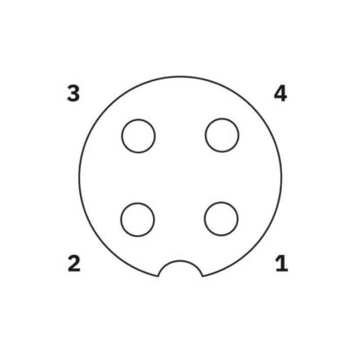 PHO-1446333 SENSÖR KABLOSU M12 4-PİN 0-DER 10-MT PVC FEMALE A-CODE