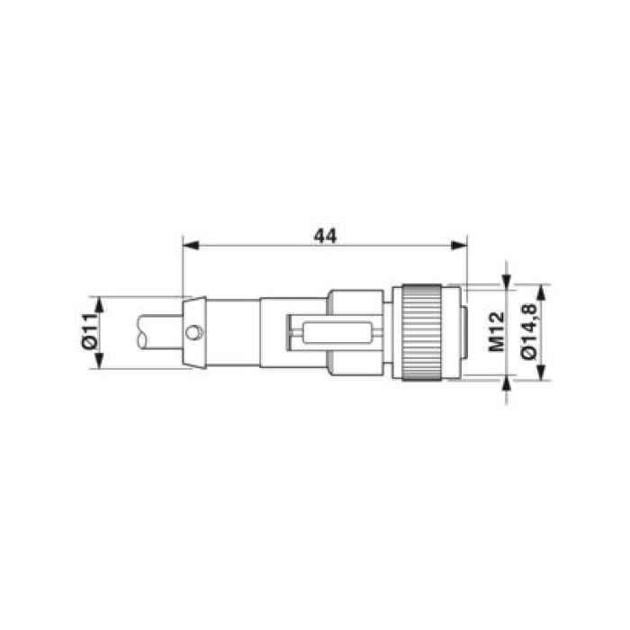 PHO-1446333 SENSÖR KABLOSU M12 4-PİN 0-DER 10-MT PVC FEMALE A-CODE