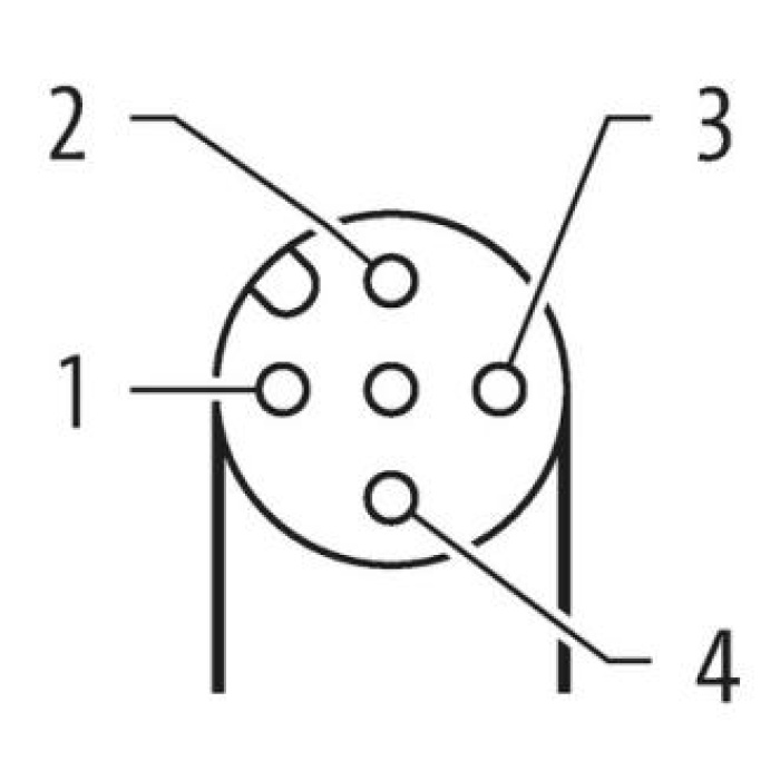 7000-12341-6141000 SENSÖR KABLOSU M12 4-PIN 90-DER 10-MT PVC FEMALE