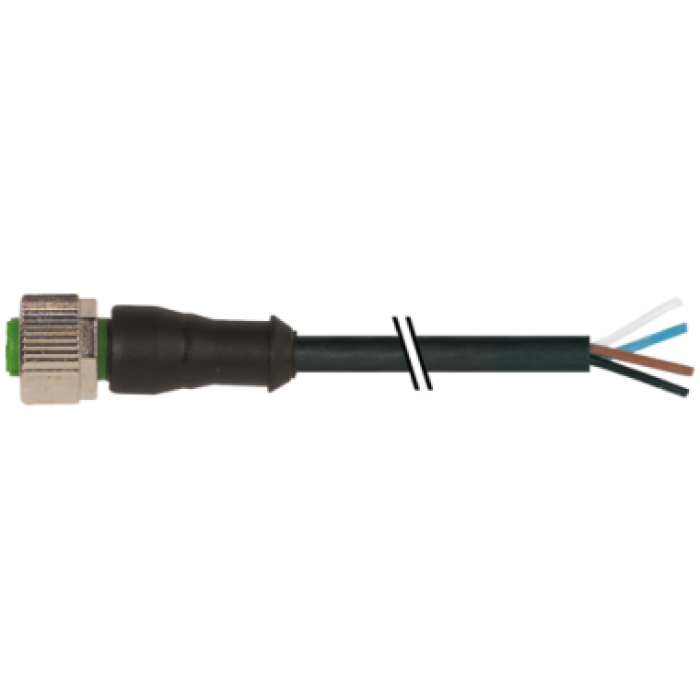 7000-12221-6140500 SENSÖR KABLOSU M12 4-PIN 0-DER 5-MT PVC FEMALE