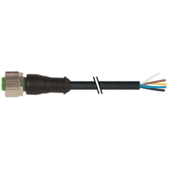 7000-12241-6150500 SENSÖR KABLOSU M12 5-PİN 0-DER 5-MT PVC FEMALE