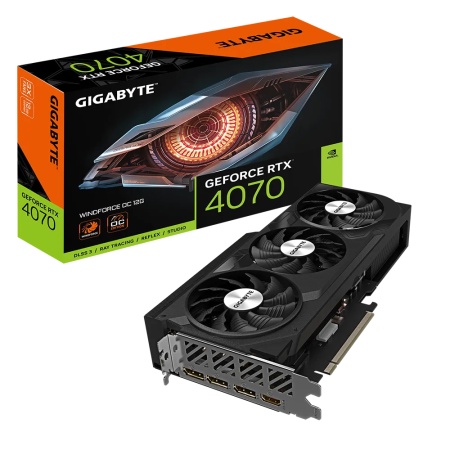 GIGABYTE RTX4070 12GB GDDR6X 192BIT 3xDP/HDMI (GV-N4070WF3OC-12GD)