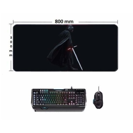 Oyuncu Mouse Pad 300 x 800 x 4 mm kaymaz desenli