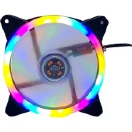 ZR-100 Rainbow Rgb Kasa Fanı 12CM Renkli Gökkuşağı Fanı 0.3A