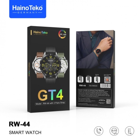 Haino Teko RW44 Amoled Ekran Android İos HarmonyOs Uyumlu 3 Kordonlu Akıllı Saat