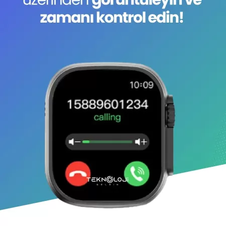 T800 Ultra Watch 8 Ultra Smart Watch Akıllı Saat 45mm 1.99inc 3 Tuş Aktif