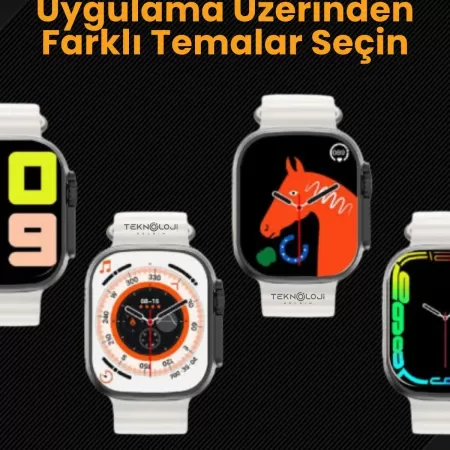 T800 Ultra Watch 8 Ultra Smart Watch Akıllı Saat 45mm 1.99inc 3 Tuş Aktif