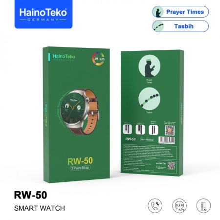 HainoTeko RW-50 Erkek Akıllı Saati Tesbihat Namaz Süresi