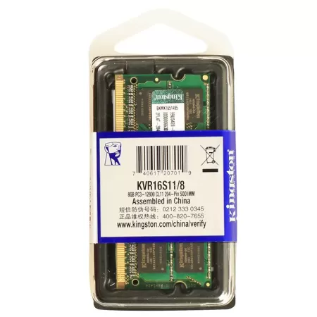 Kingston 4 GB PC3L-12800 CL11 204-PİN Sodımm Notebook Ram