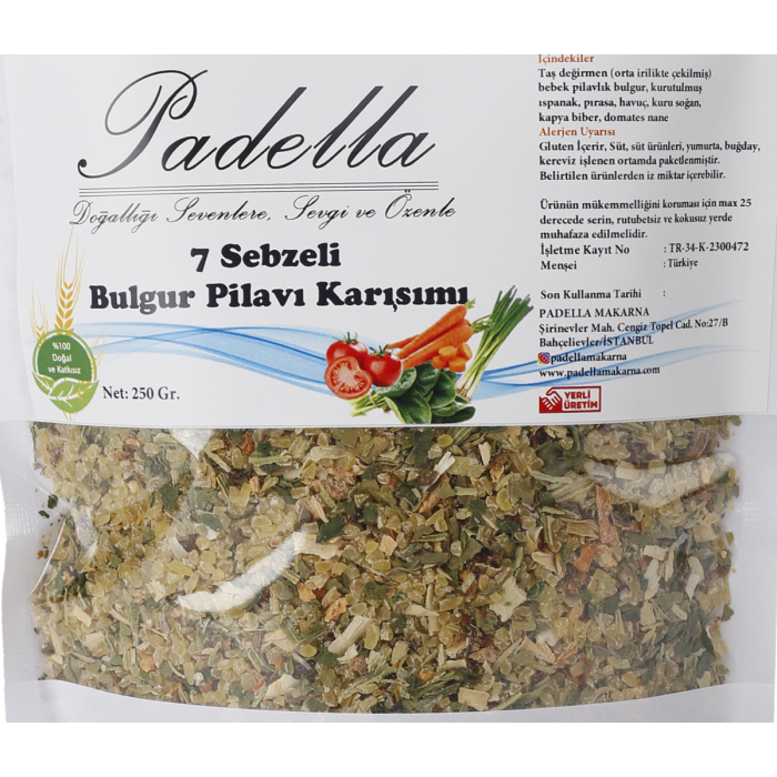 Sebzeli Bulgur Pilavı Karışımı 250 Gr