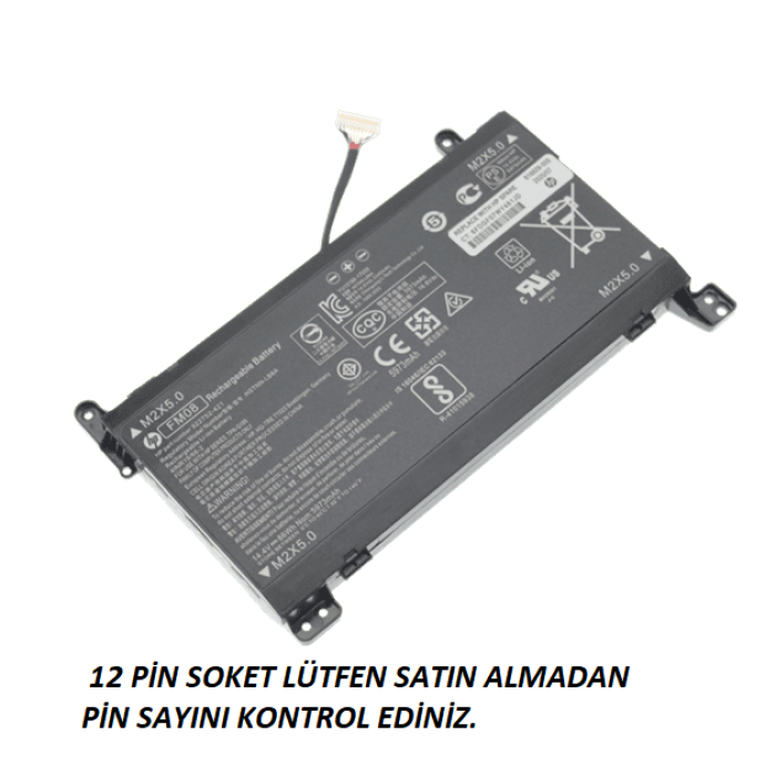 HP HP OMEN 12PİN 17-an FM08 FMO8, 922752-421 HSTNN-LB8B, HQ-TRE TPN-Q195 922976-855 TPN-Q195 hstnn-lb8a Batarya Orjinal HP Omen 17-An109-nt