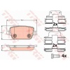 ARKA FREN BALATASI MONDEO IV CA2  07-14 S-MAX 09- 06- S-MAX 09- MONDEO III 00-07 IV 07- KUGA 08- GALAXY III 06- - S80 II 06- S80 VOLVO 07- V70 06- V70 VOLVO 07- XC70 06- - FREELANDER 2 2.2 - TRW GDB1709