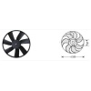 FAN MOTORU VW GOLF III 1 4-1 6-1 8 1992-1997 BENZINLI - RFM1904