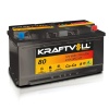 AKU 12V 80 AH LB4 CA TAM KAPALI - KRAFTVOLL 18010014