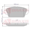 ON FREN BALATASI HONDA ACCORD 98-02 - NISSAN PRIMERA P12 03-10 - BRAXIS AA0644