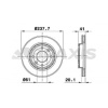 ON FREN DISK AYNASI HAVALI R19 R21 CLIO I II KANGOO MEGANE I SYMBOL I 1.2 - 1.4 - 1.5 - 1.6 - 1.9 KUCUK - BRAXIS AE0015