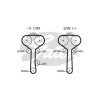 TRIGER KAYISI 129x254 FORD FOCUS MONDEA CONNECT 1.8 16V 02- MAZDA CT978 - GATES 5508XS