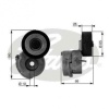 ALTERNATOR GERGI RULMANI KUTUKLU LINEA-PUNTO-AGILA-ASTRA H-J-COMBO-CORSA C-D-MERIVA 1.3CDTI-1.3JTD - GATES T38440