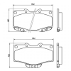 ON FREN BALATASI HILUX 1988 2000 LN 106 4X4 2009 LANDCRUISER 1996- - HATTAT 3032439