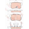 ARKA FREN BALATASI HONDA ACCORD 03-- CRV II 2.2 CTDI 02-06 - TRW GDB3438