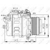 KLIMA KOMPRESORU BMW N47 N57 E81 E82 E87 E88 E90 E92 E93 E60 E84 - NRF 32533