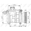 KLIMA KOMPRESORU BMW M51 D25 E36 91-98 RANGE ROVER 2 P38A 2.5 D 94-02 - NRF 32122