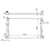 MOTOR RADYATORU VECTRA C 2.0I-2.2-3.2I 16V-2.0 DTI 650x398x26 - ORIS BOP566026