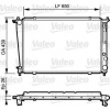 MOTOR SU RADYATORU HYUNDAI STAREX MUSURLU 01- MANUEL 650X438X26 - VALEO 734408