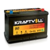 AKU 12V 90 AH N70 306×173×225 TAM KAPALI TERS - KRAFTVOLL 18010016