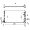 MOTOR SU RADYATORU CAPTIVA ANTARA 2.0 06- 670X410X26 - ORIS BCH267032