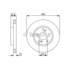 ON FREN AYNASI HONDA CR-V II 2.0 02-062.2CDTI 2.05-9.06FR-V 1.7 1.8 2.0 2.2 05- 282x23x5DLxHAVALI - BOSCH 0986479365