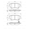 ARKA FREN BALATASI ACCENT BLUE 2011- ELANTRA 2011- I40 2011- OPTIMA 2011 2015 RIO 2011- SPORTAGE 2016- SSANGYONG TIVOLI 2015- SONATA 2007 2010 TUCSON 2008 2010 I20 2015- TUCSON 2015- - BOSCH 0986495351