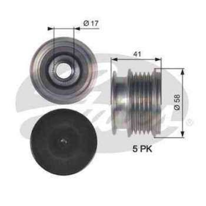 ALTERNATOR KASNAGI FORD MONDEO IV 07 15 2.5 VOLVO S40 II 10 12 - S60 I 04 II 12 S80 II 06 V70 III 06-12 S60 II 06-14 S80 II 06-14 XC60 XC70 06-12 - GATES OAP7126