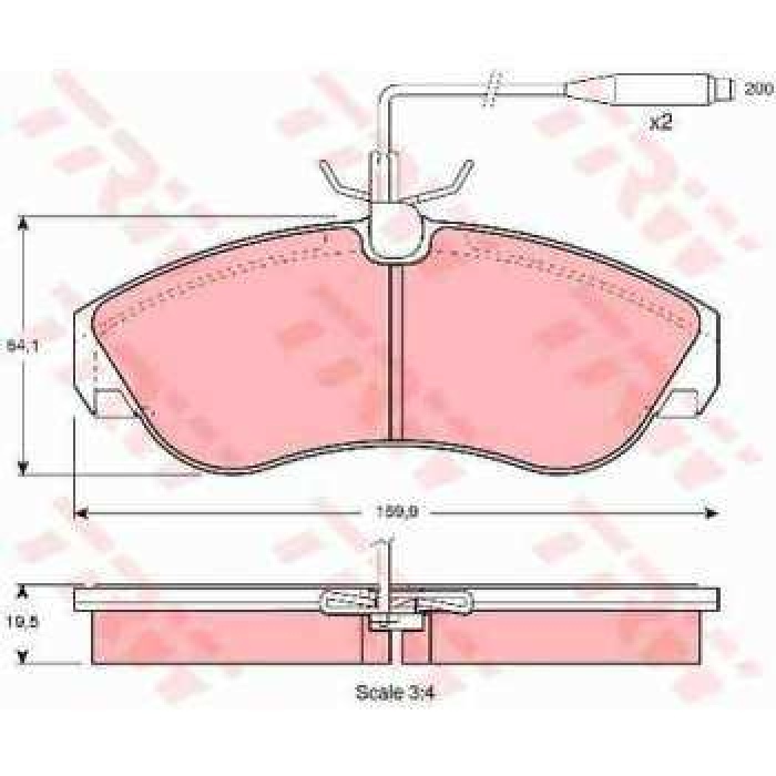 ON FREN BALATASI BOXER DUCATO JUMPER 94 02 FISLI - TRW GDB1106