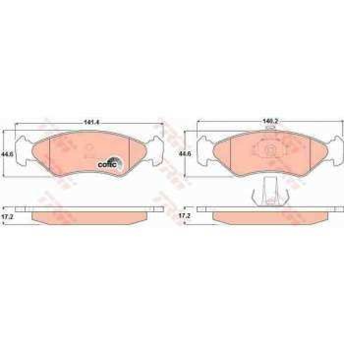 ON FREN BALATASI FIESTA 95-01 FORD KA  98-08 - TRW GDB1221