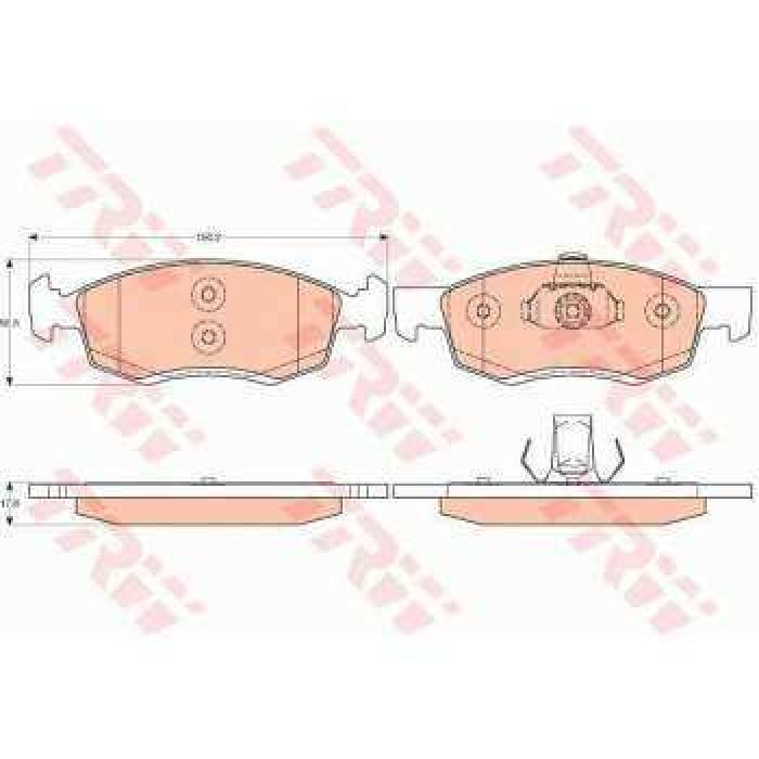 ON FREN BALATASI LOGAN MCV 1.4-1.6-1.6 16V-1.5DCI 02-07--- - TRW GDB1749