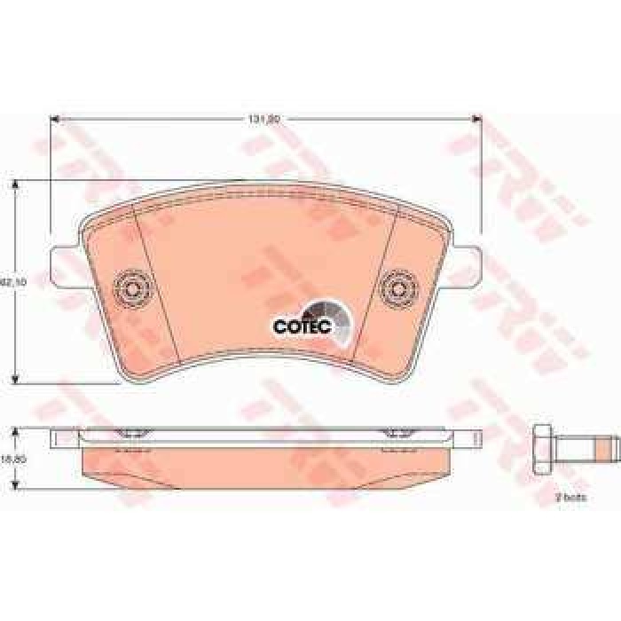 ON FREN BALATASI KANGOO-EXPRESS 1.6-1.6 16V-1.6 16V HI-FLEX-1.5DCI 02-08--- - TRW GDB1785