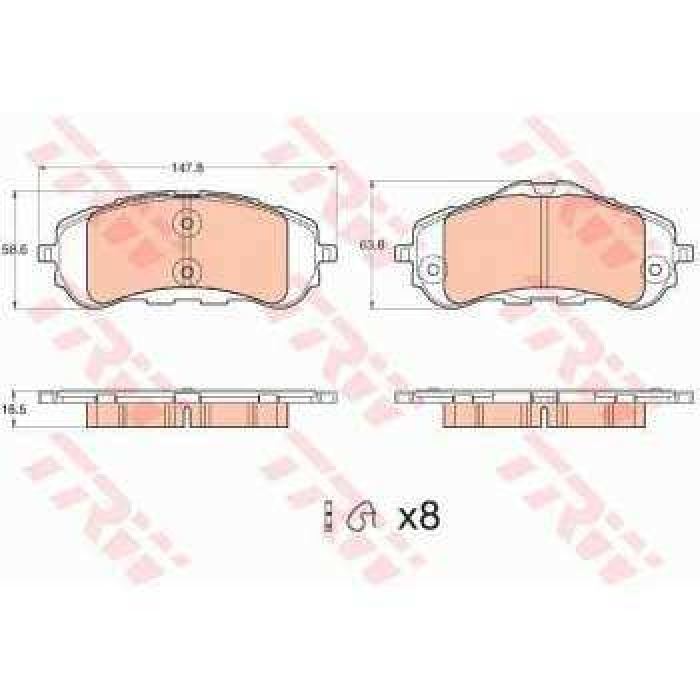 ON FREN BALATASI P308 II 13-- P308 SW II 14-- DISK CAPI283 - 26 - TRW GDB2044