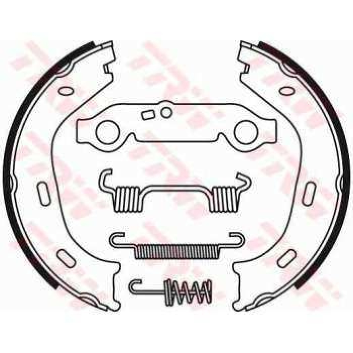 ARKA FREN BALATASI PABUC BMW 123-115-116-126 - TRW GS8218